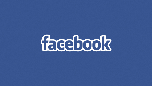 facebook logo black and white