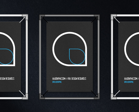 Download Wire Poster Frame Mockup Psd Blugraphic