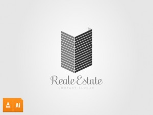 3 dimensional real estate logo