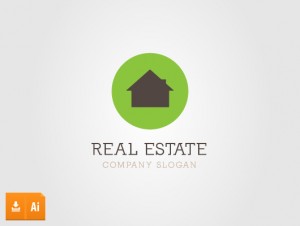 Circle Green Real Estate (Vector Logo)
