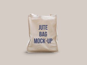 Download PSD Jute Bag Mockup