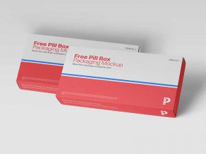 Download free-pill-box-packaging-mockup-download - Blugraphic