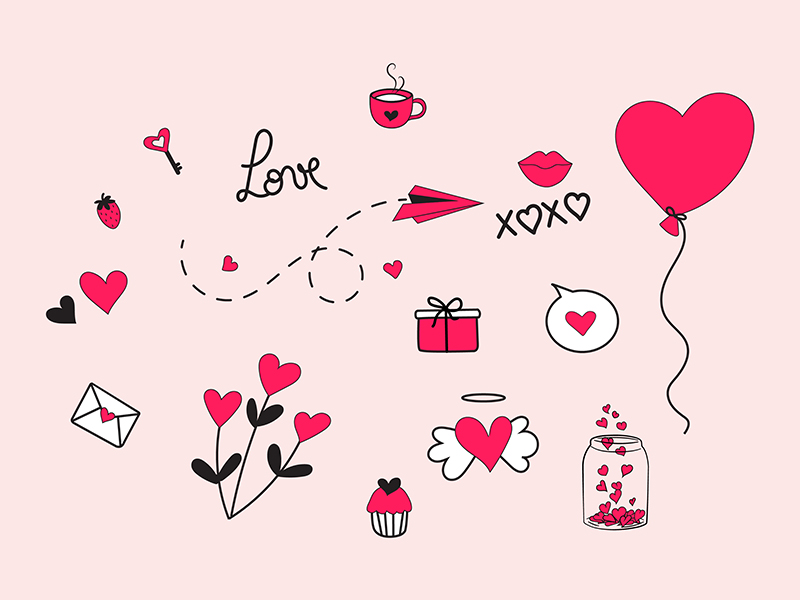 Valentines Day designs, themes, templates and downloadable graphic