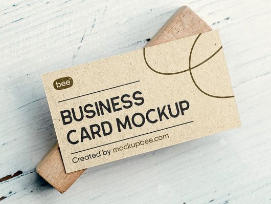 Free Eco Business Card Mockup