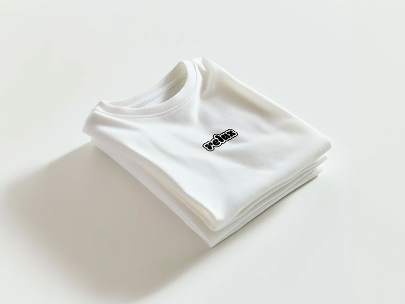 Free Folded T-shirt Mockup