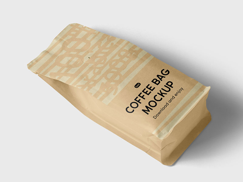 Free Coffee Bag Mockup