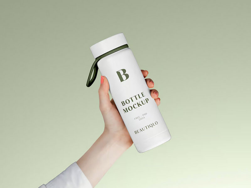 Free Plastic Bottle Mockup